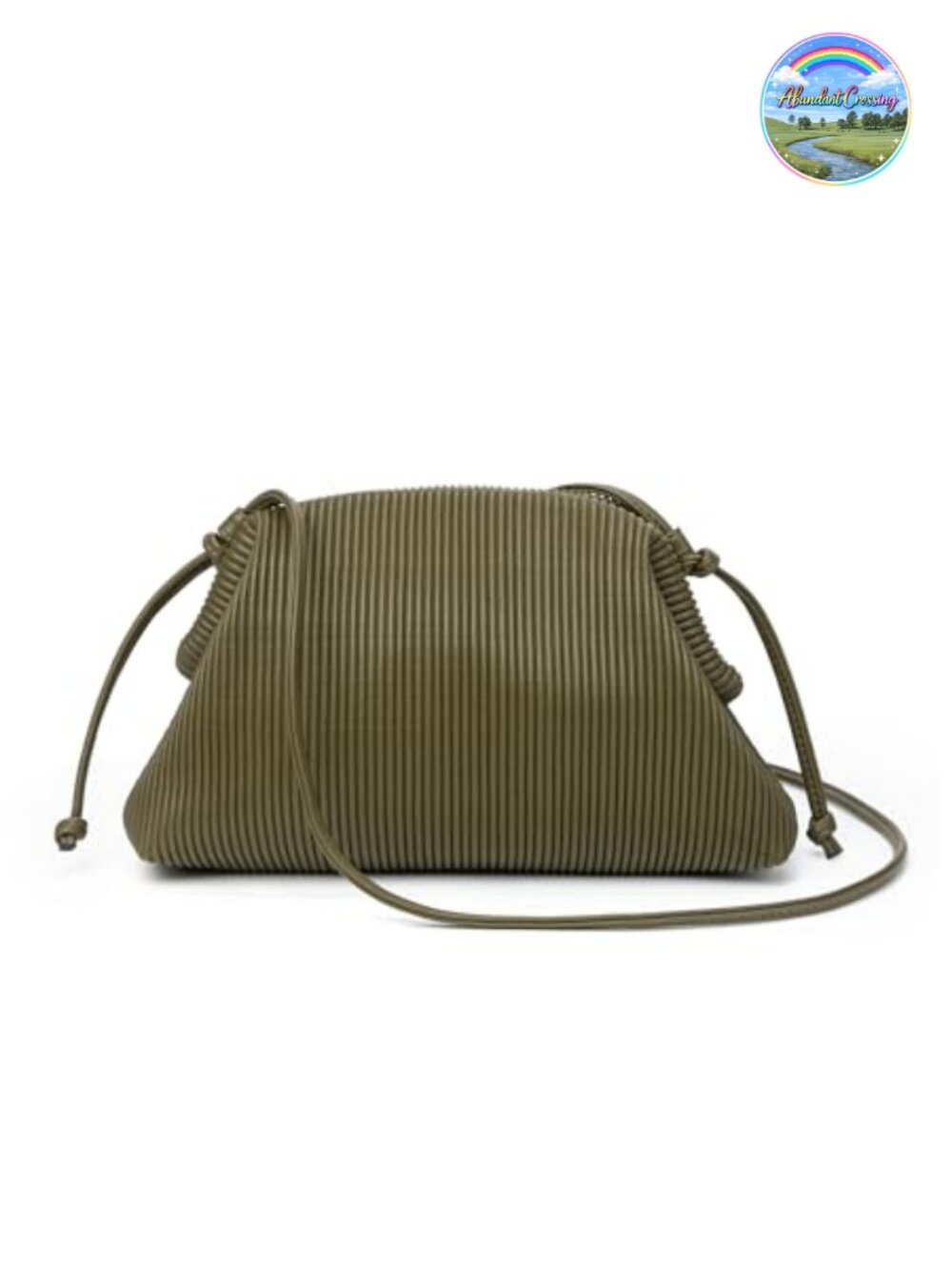 Vegan Leather Cloud Clutch Crossbody Bag with Removable Strap